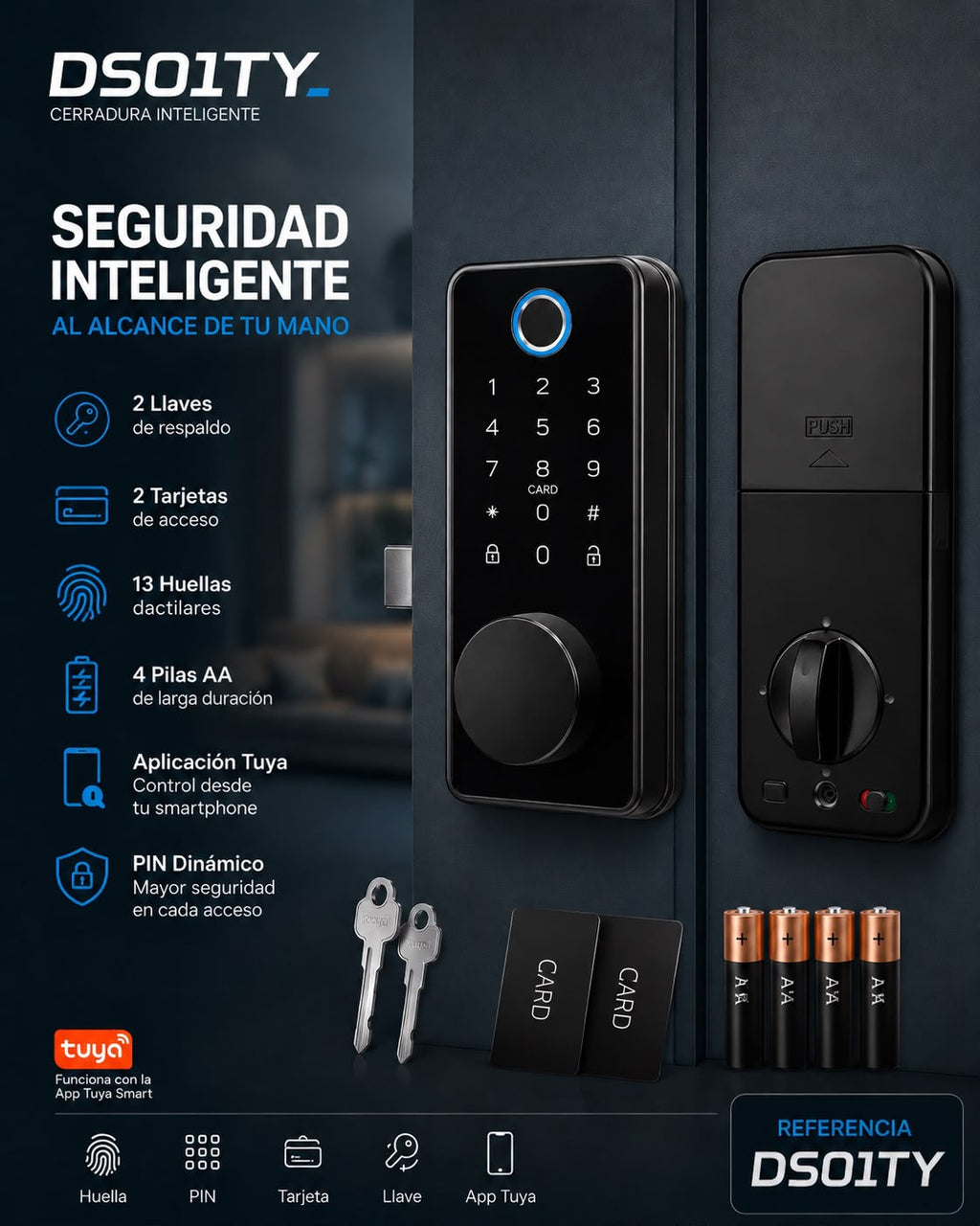 CERRADURA  DS01TY