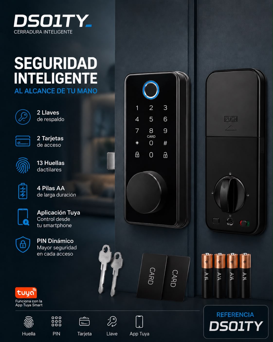 CERRADURA  DS01TY